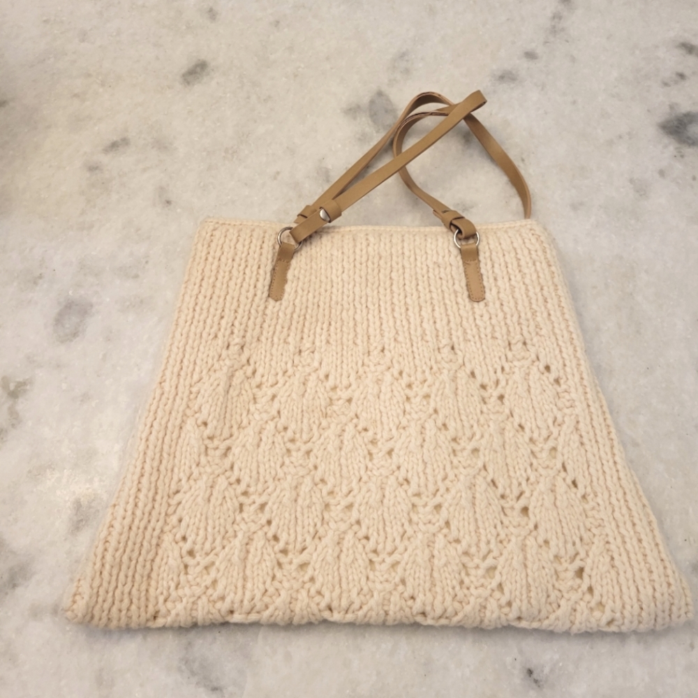 Vintage Wool Blend Small Quilted Knit Purse - Picture 5 of 8